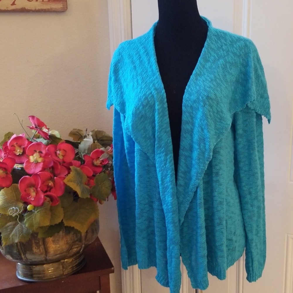 NWOT shawl collar cardigan sweater, Jones NY, L